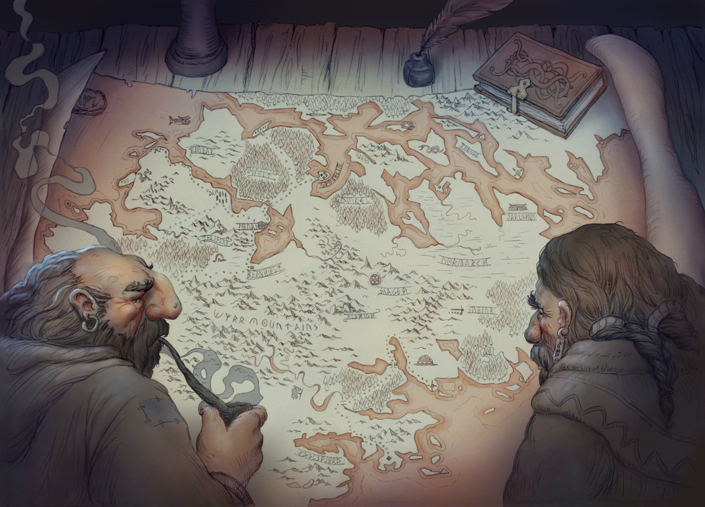 Mapbook Deviantart The map by JonasJensenArt on DeviantArt