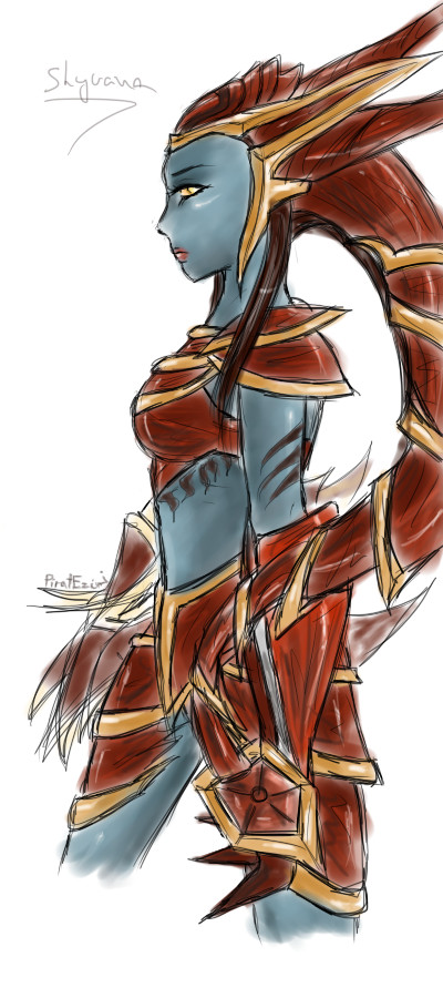 Random Shyvana drawing