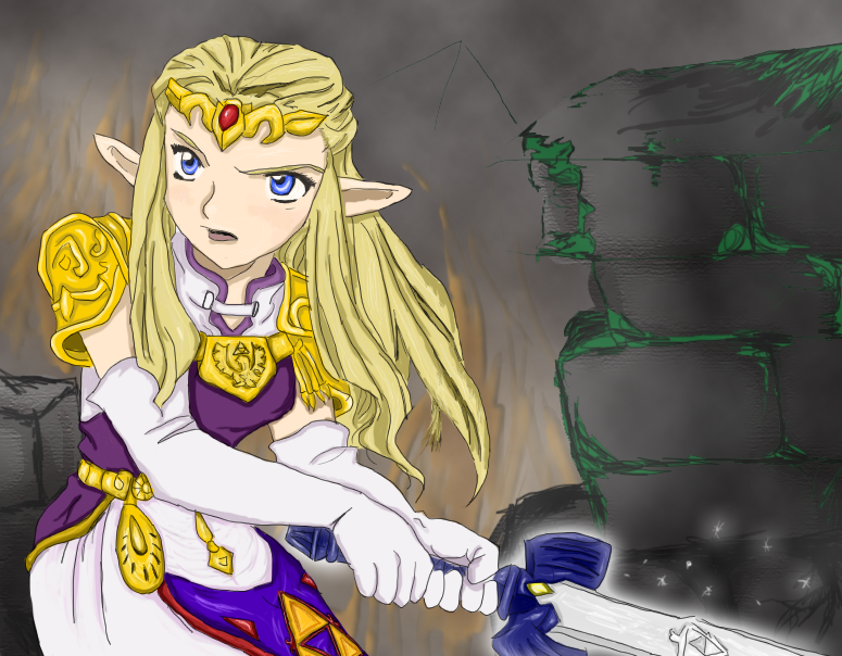 Zelda...and a sword..