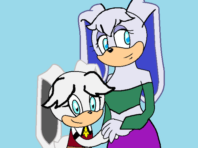 Mimzy and miss Grace the snow bunny. by Ginapinkiee on DeviantArt