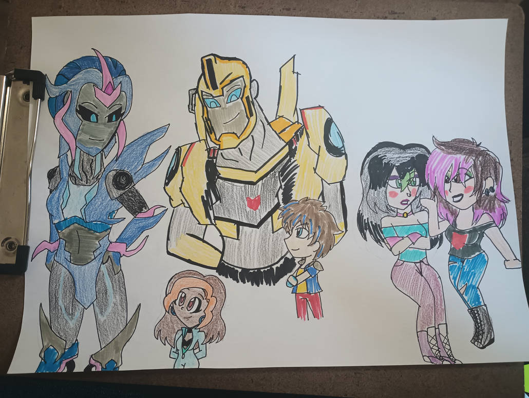 Meeting the Autobot and human by Ginapinkiee on DeviantArt