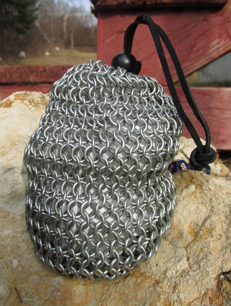 Premium Galvanized Steel Chainmail Pouch by KBOConcepts on DeviantArt