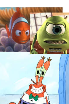 Mike and Marlin Are Angry at Mr. Krabs