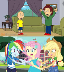 Fluttershy Gets Mad at Vyond's Boris