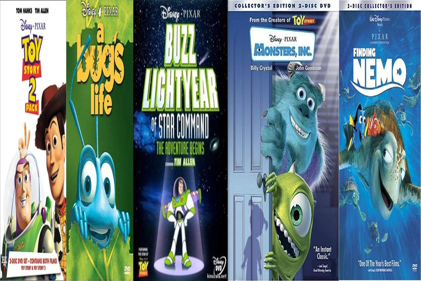 Classic Disney-Pixar DVDs (1999-2003) by questphillips on DeviantArt