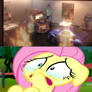 Fluttershy Cries Over at Rod Redline's Death