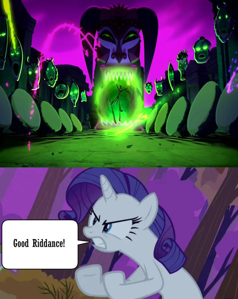 Rarity Says Good Riddance to Dr. Facilier by questphillips on DeviantArt