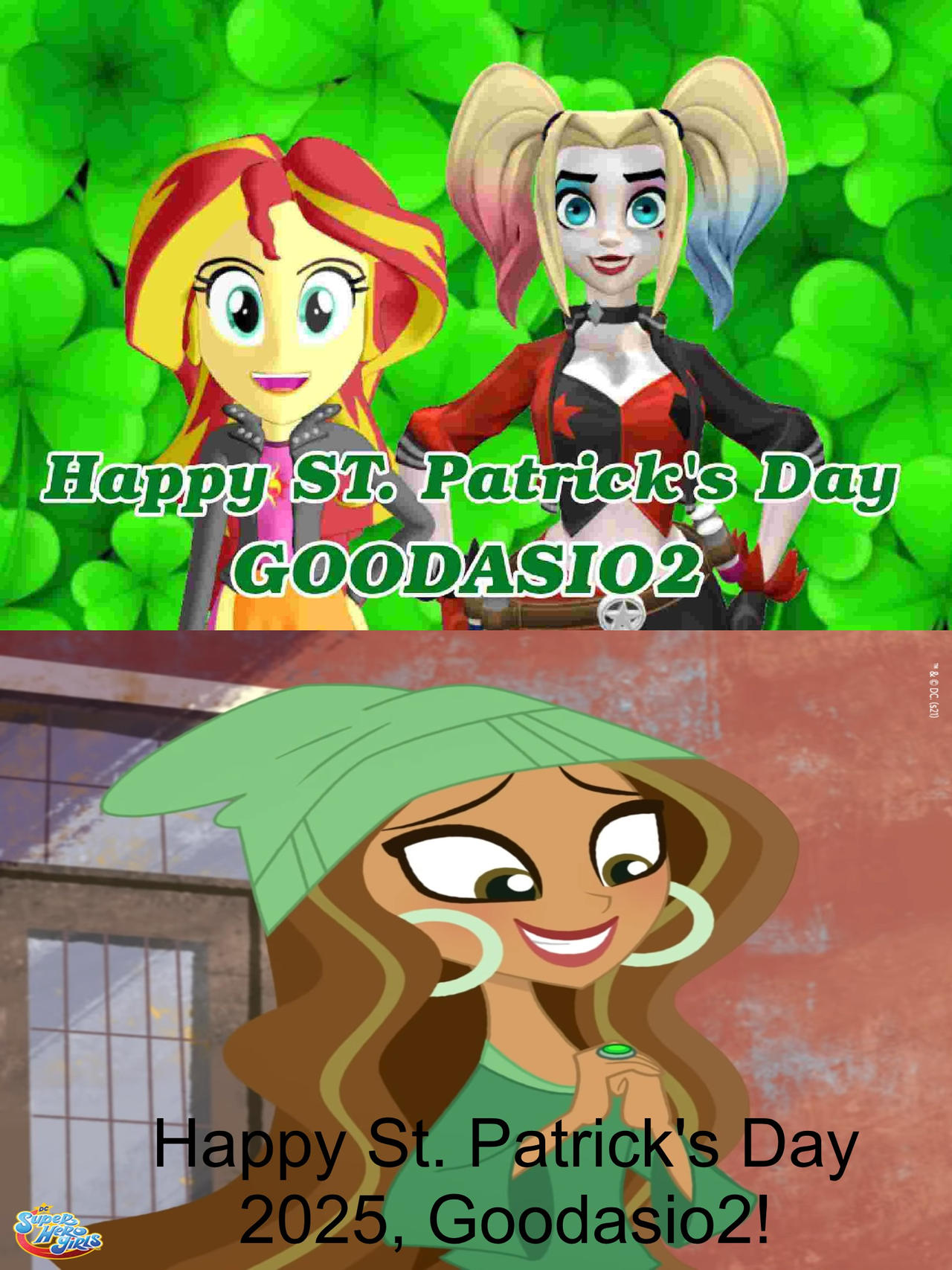 Jessica Cruz Happy at Goodasio2's St. Patrick Day