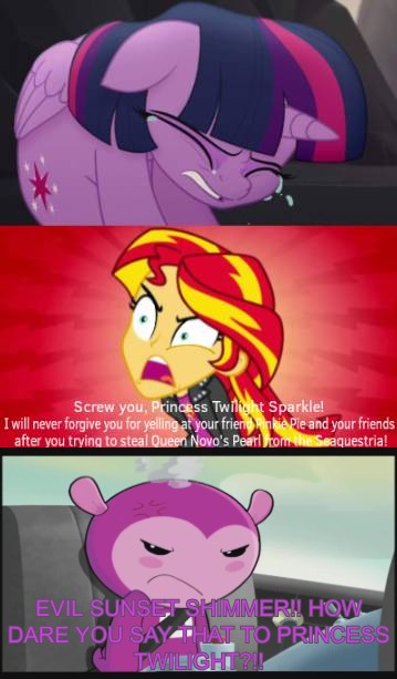 Maguro Saves Twilight from Evil Sunset
