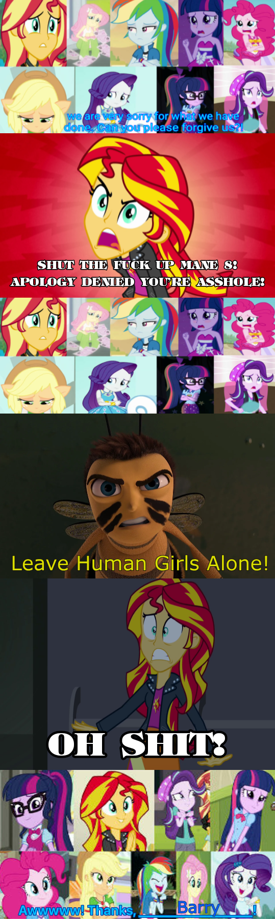 Barry B. Benson Saves Mane 8 from Evil Sunset
