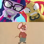 Sci-Twi and Sunset Shimmer Hates Herman the Mouse
