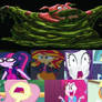 The Equestria Girls Scared by Slime Pig