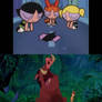Timon and Pumbaa Crying Over Twisted Sister Ending