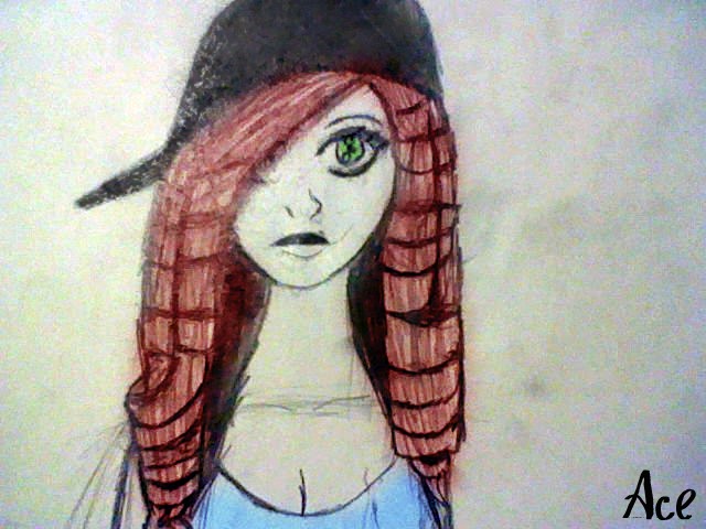 Anime Girl With Red Curly Hair By Acetheartistofanime On Deviantart