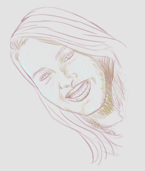 Random Girl - Doodled Portrait