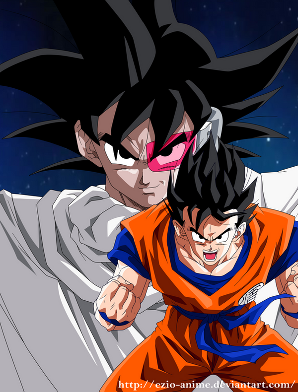 Turles and Goku - Coloured