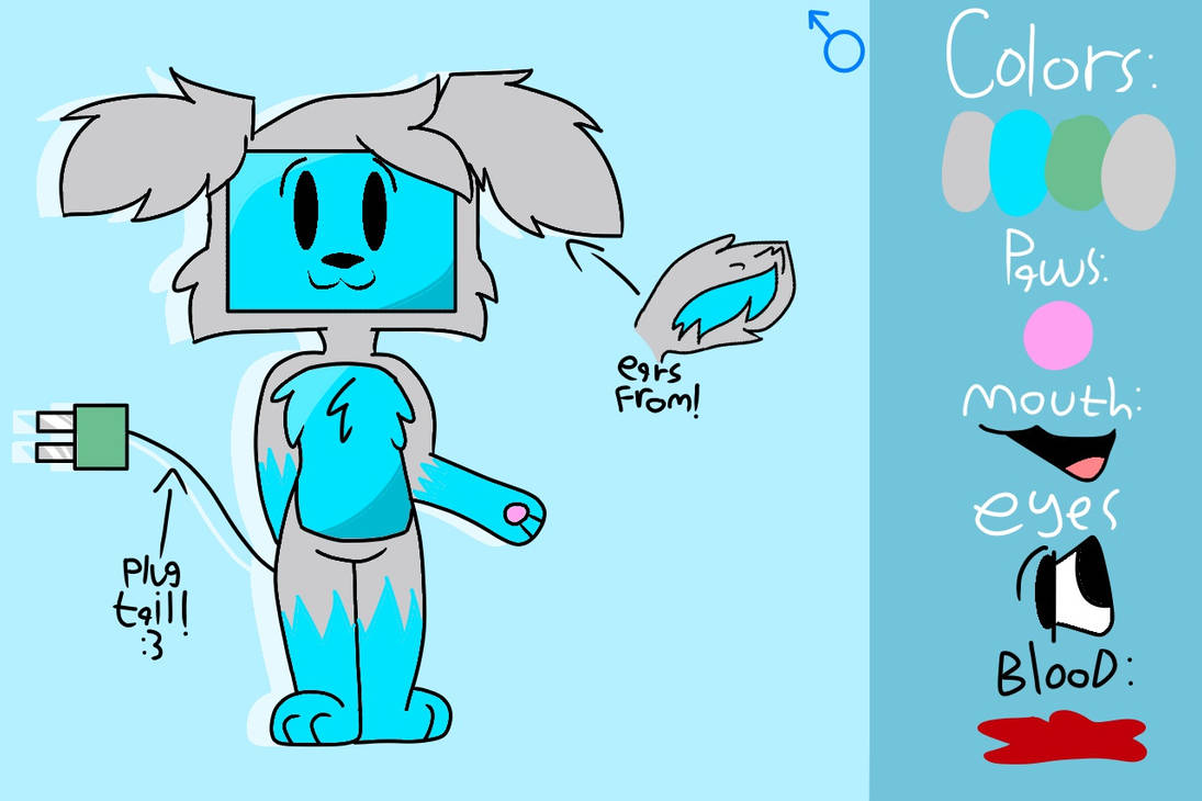 Furry Computer Screen Ref Sheet by RenniferBassariscus7 on DeviantArt