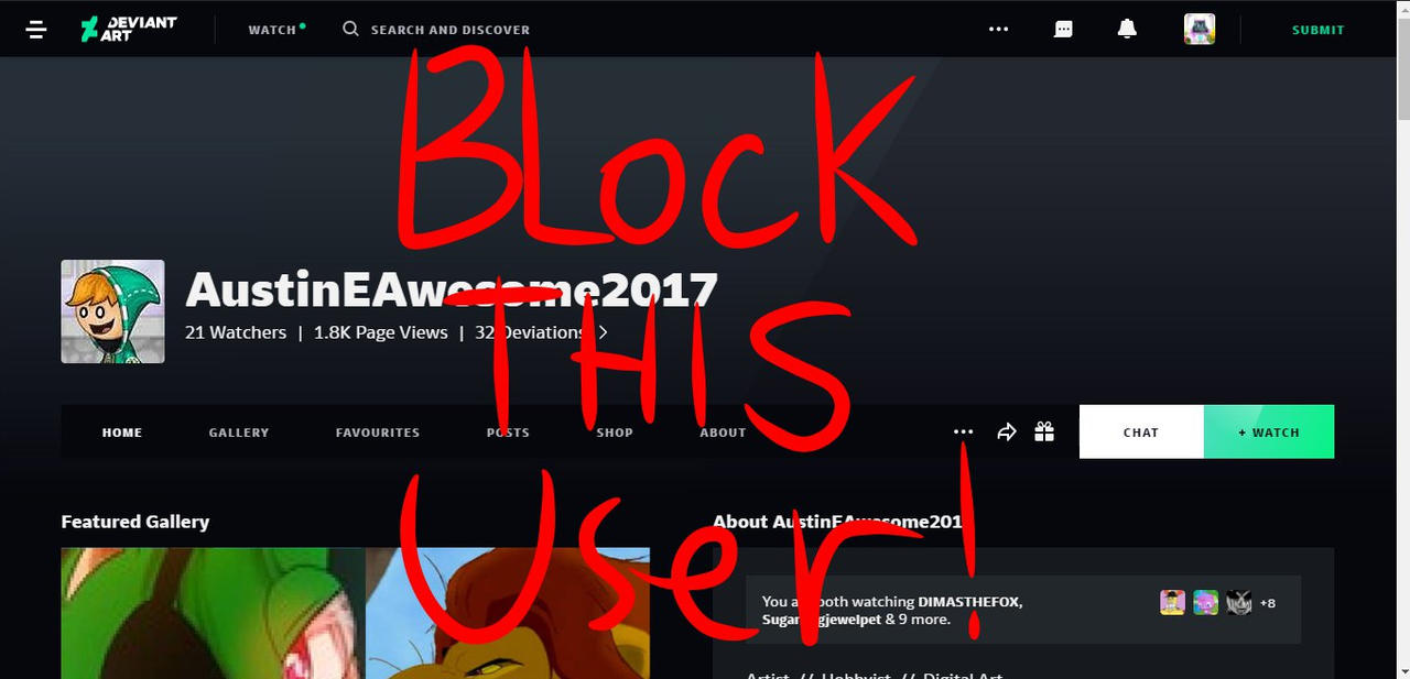 EVERYBODY BLOCK THIS USER THAT'S BULLY! by KQRainbowArtist53 on DeviantArt