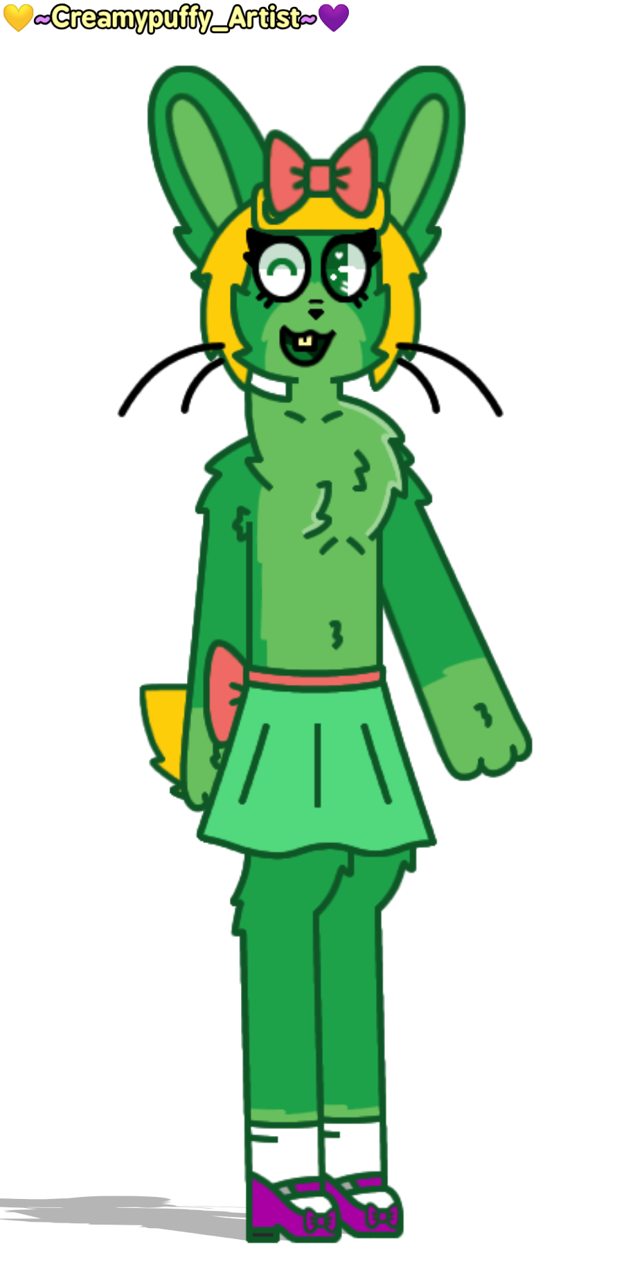 Green Moster Rabbit Monster R the Domestic Rabbit by KQRainbowArtist53 on DeviantArt