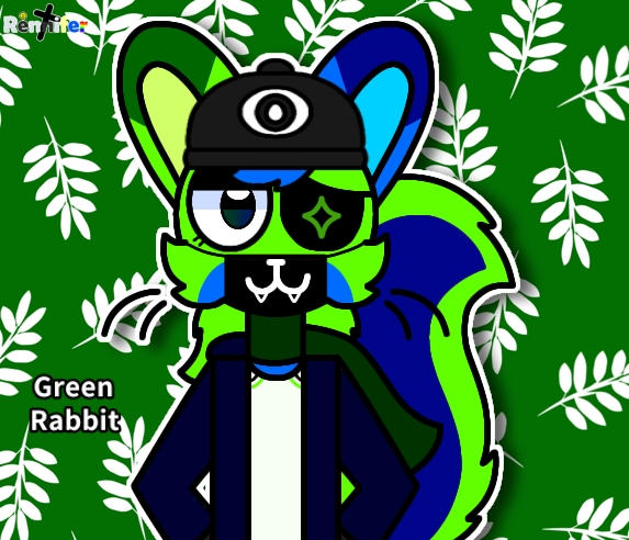 Green Rabbit in my style by RenniferEntertain47 on DeviantArt