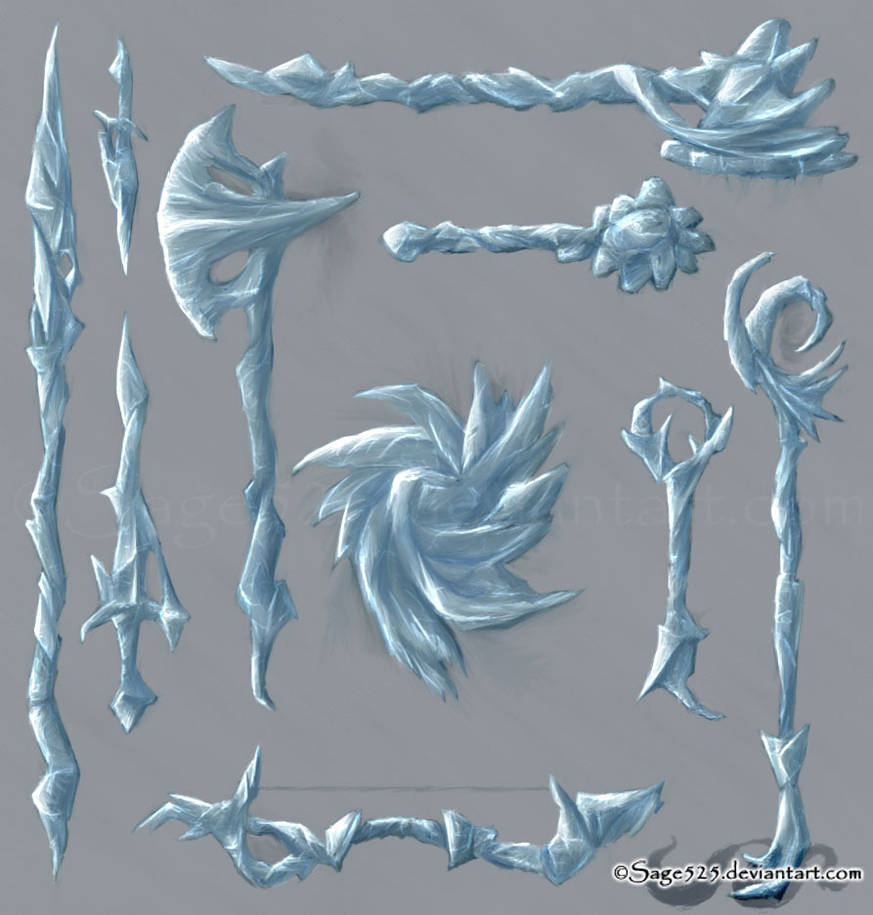 Ice Weapons by sage525 on DeviantArt