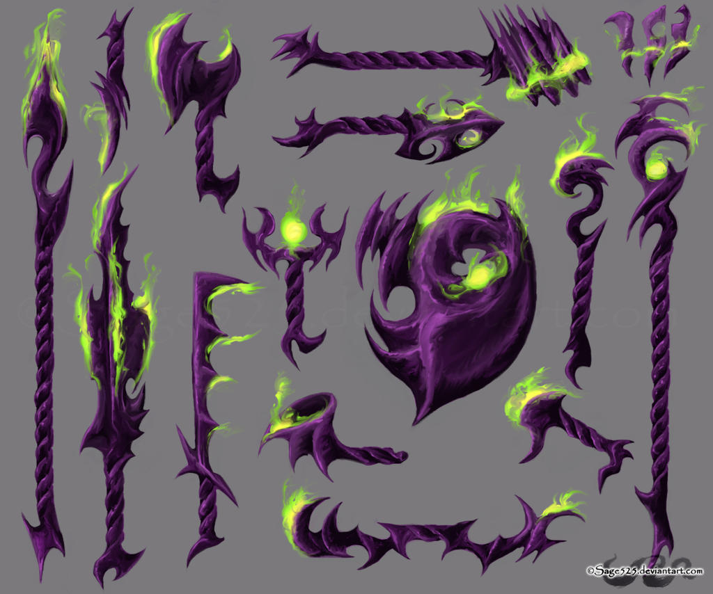 Demonic Weapons by sage525 on DeviantArt