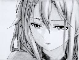 Pencil Drawing of anime character by ItsSantaTime on DeviantArt Pencil Drawing of anime character by ItsSantaTime on DeviantArt