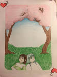 Card project- Chihiro and Haku by candyMorphan26