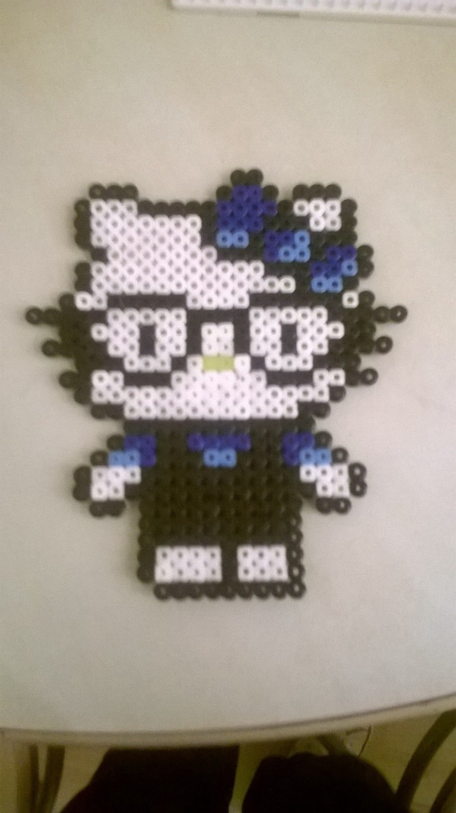 Geeky Hello Kitty Hama Beads :)