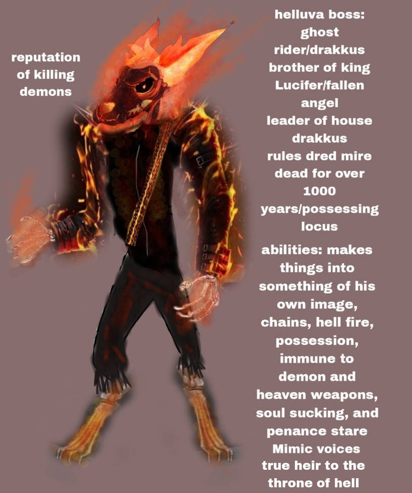 Helluva boss ghost rider by locus6147 on DeviantArt