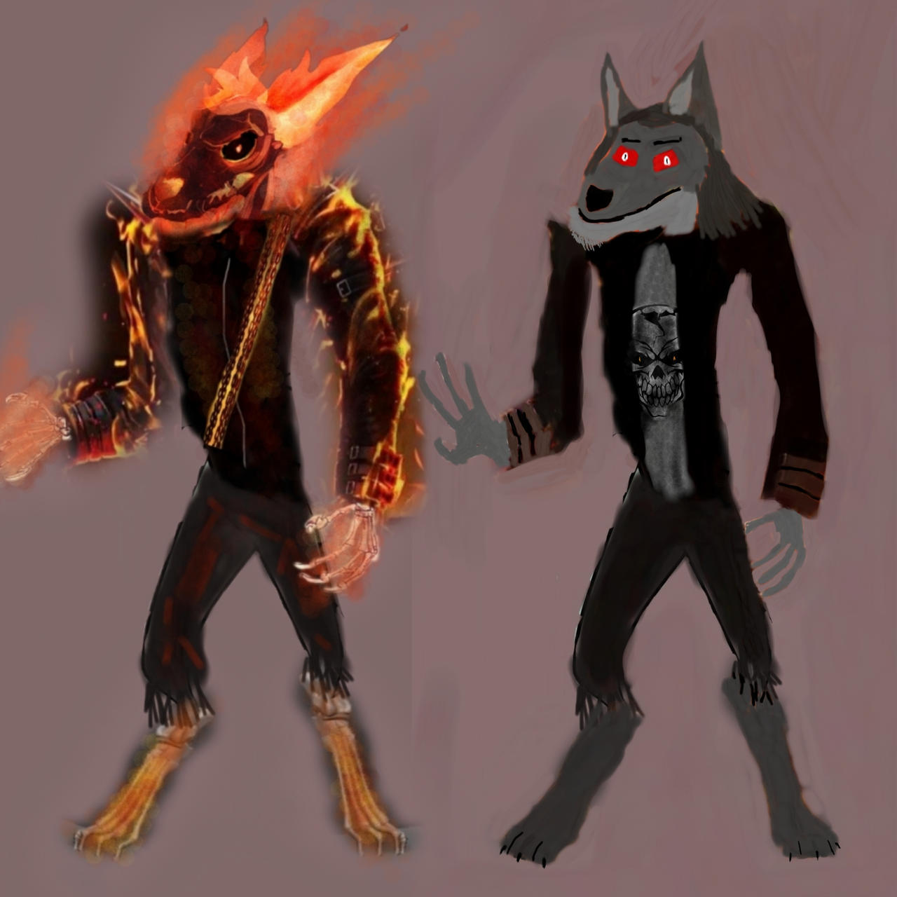 Helluva boss ghost rider and locus by locus6147 on DeviantArt
