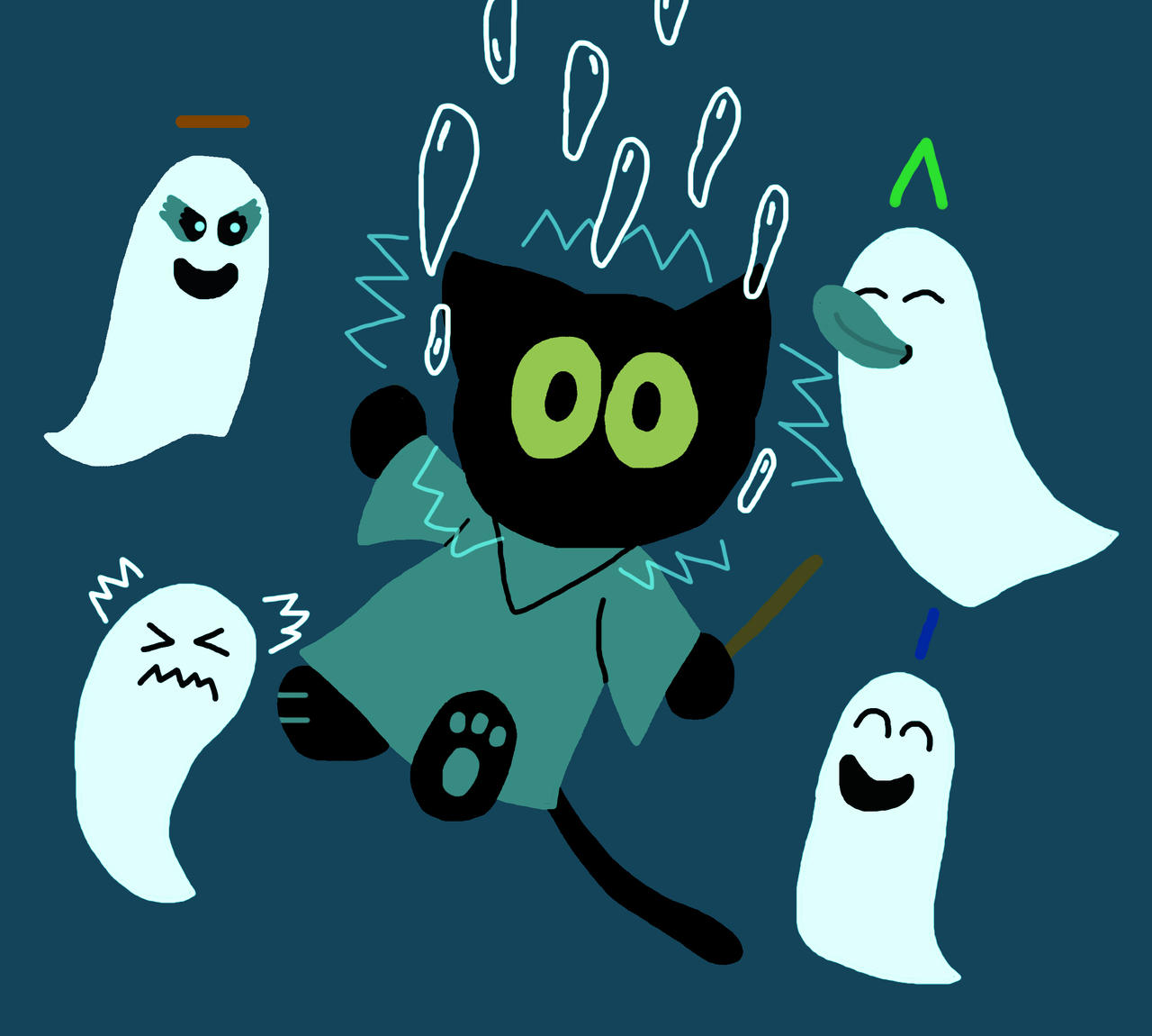 Deep Trouble Deviantart Halloween 2024 Art 1a: Momo in Deep Trouble by SB1991 on DeviantArt