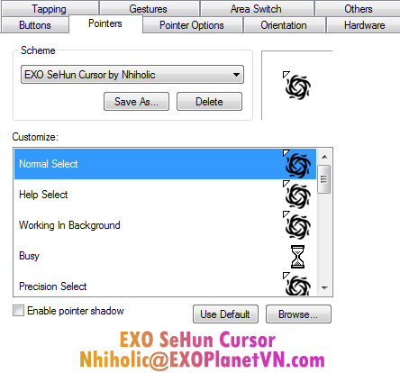 EXO SeHun Cursor