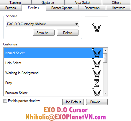 EXO D.O Cursor