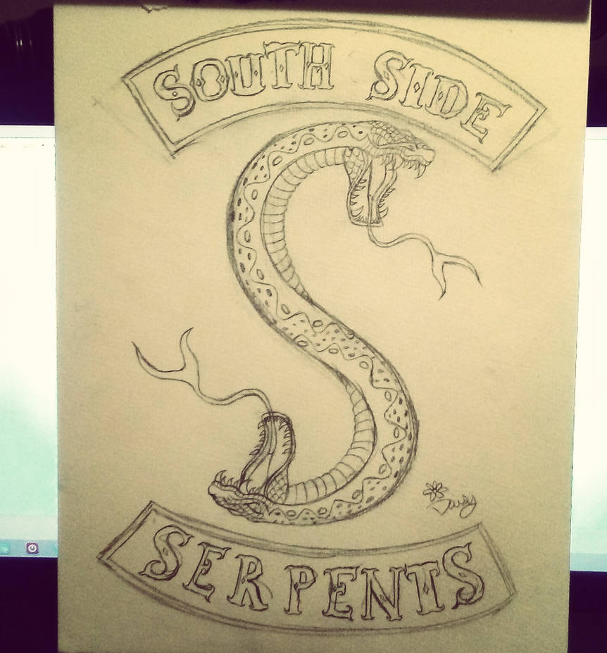 Southside Serpents Logo Sketch by CoinOperatedGirl666 on Southside Serpents Logo Sketch by CoinOperatedGirl666 on