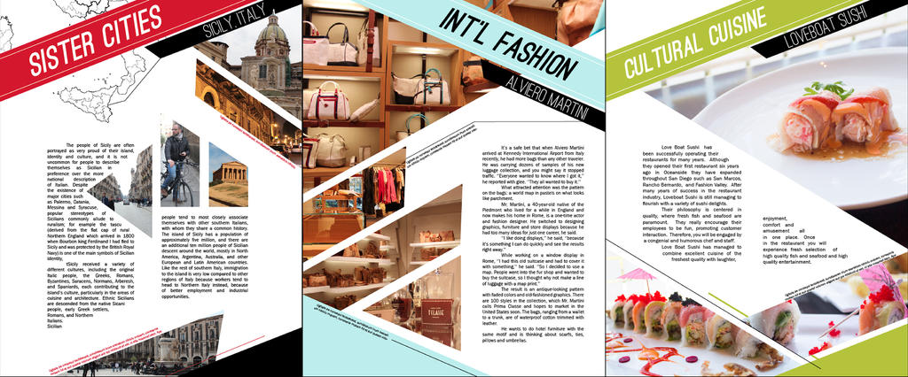 Conceptual Magazine Department Pages by AngelicaVillegas on DeviantArt