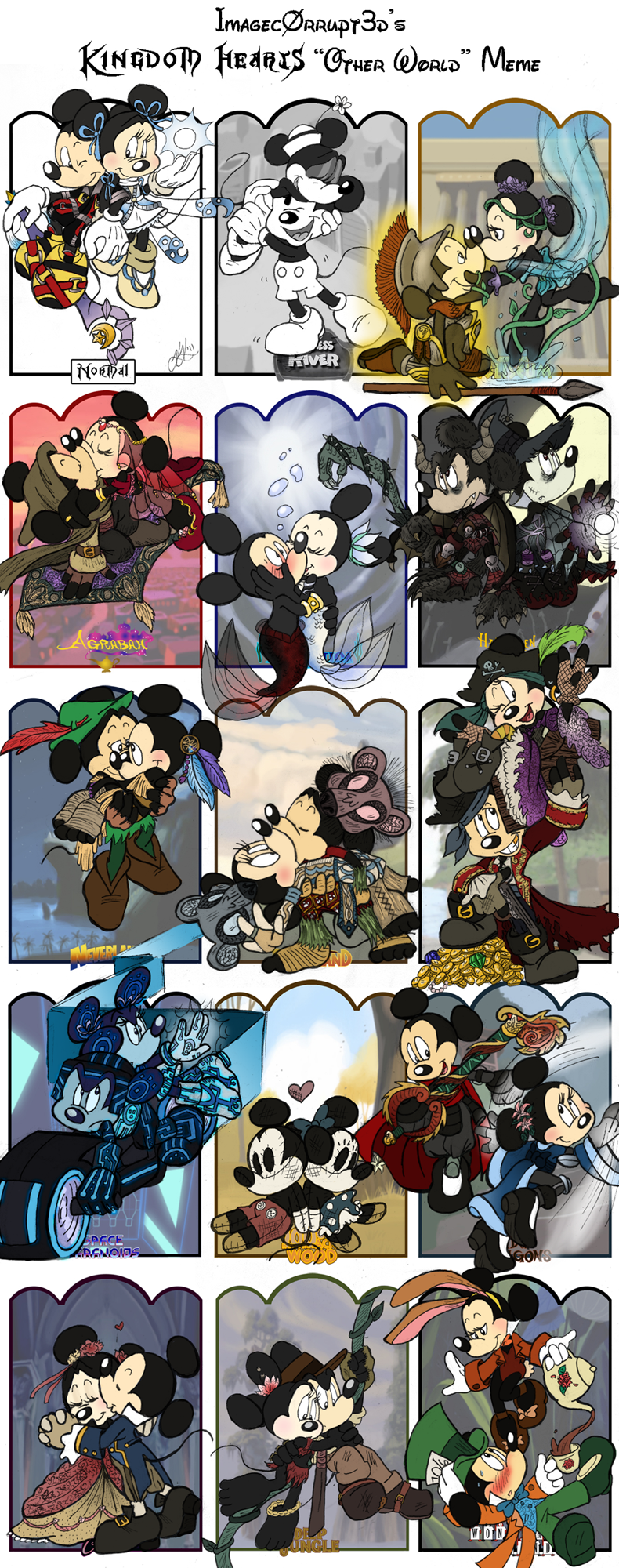 Mick 'n Min Other World Meme by Elera
