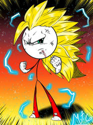 Marc Stickmen, Super Saiyan 3!!