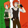 Hetalia OCs: N. and S. Ireland