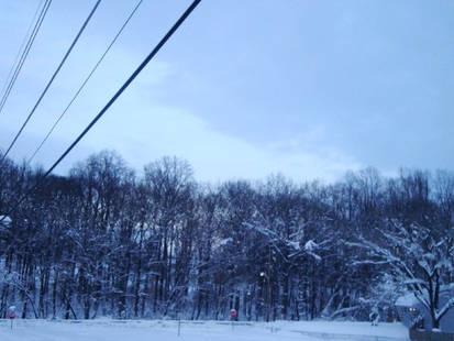 Snowy skyline...