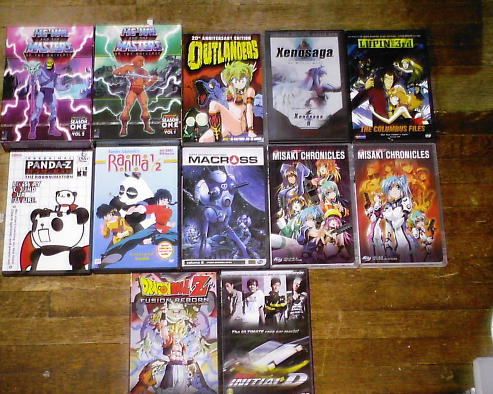 My new anime DVDs 01 by Tenchisaotome on DeviantArt