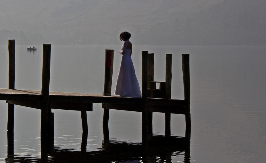 Bride on Pier