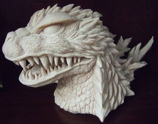 Godzilla 2000 Bust  with white base coat