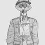 US soldier with gas mask (WWI)
