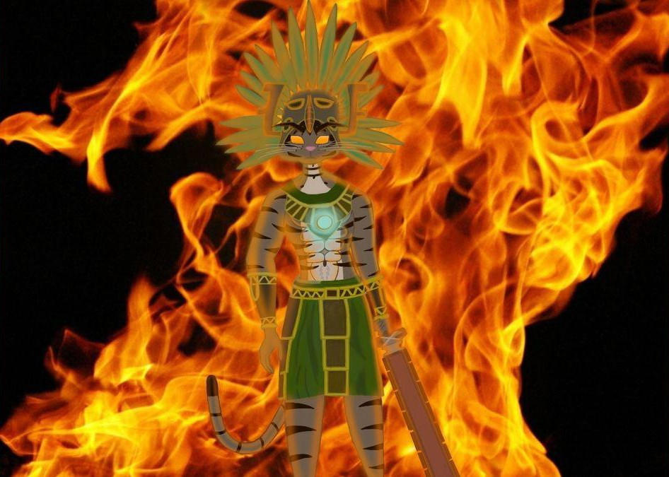 aztec warrior cat by Greenlord118 on DeviantArt