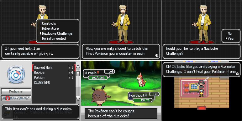 Nuzlocke Mode!