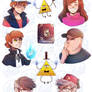 STICKERS PACK - GRAVITY FALLS