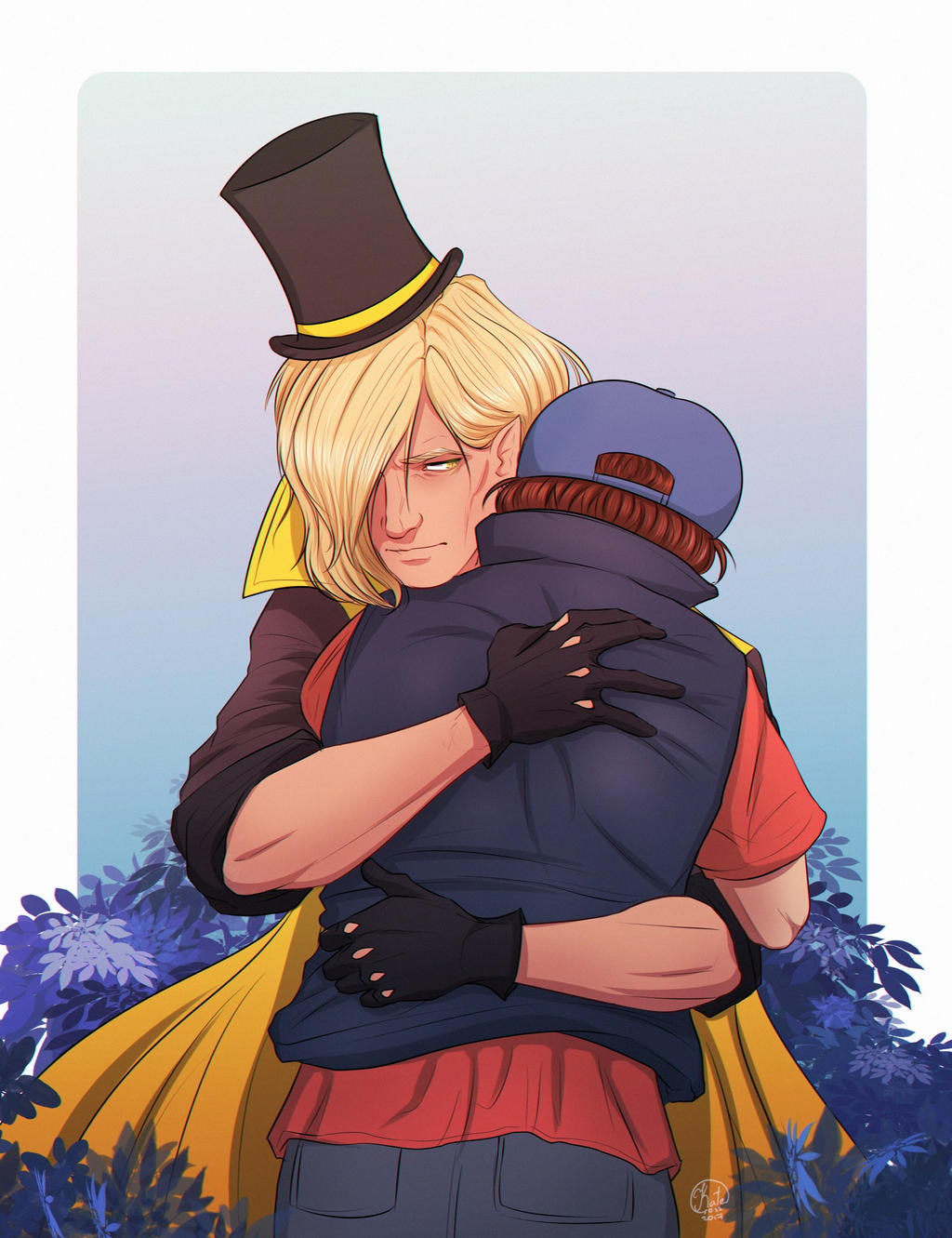Dipper Cipher Gravity Falls - Bill Cipher and Dipper Pines by KateCross on DeviantArt