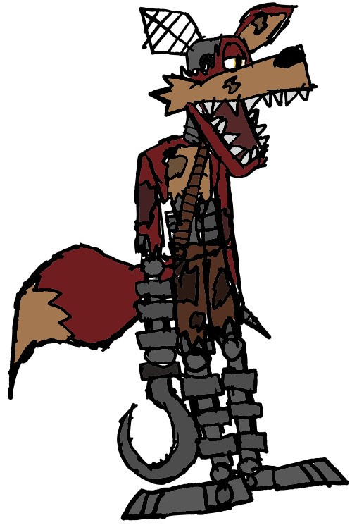 Withered Foxy redesign by Tymonster096 on DeviantArt