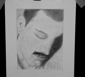 Freddie Mercury Pencil Drawing